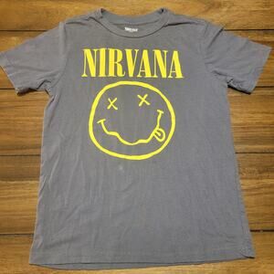 Nirvana Kids Dark Grey Tee - Size 8